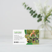 Professionele Groene Lawn Care Landscaping maaien Visitekaartje (Staand voorkant)