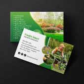 Professionele Groene Lawn Care Landscaping maaien Visitekaartje