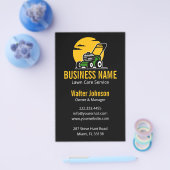 Professionele Groene Maai Service Gele Zon Flyer (Enkel)