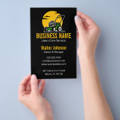 Professionele Groene Maai Service Gele Zon Flyer (Hand)