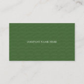 Professionele groene textuur visitekaartjes (Achterkant)