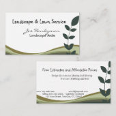 Professionele, groene vertakking, Natuur in landsc Visitekaartje (Voorkant / Achterkant)