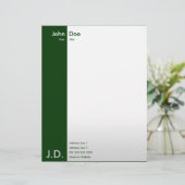 professionele groenen briefhoofd (Staand voorkant)