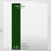 professionele groenen briefhoofd (Voorkant / Achterkant)