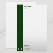 professionele groenen briefpapier (Voorkant / Achterkant)