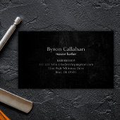 Professionele Grunge Barber Stylist Barbershop Visitekaartje