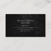 Professionele Grunge Barber Stylist Barbershop Visitekaartje (Achterkant)