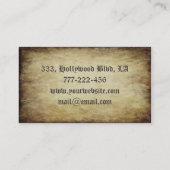 Professionele  grunge Irish Gelukkig shamrock Visitekaartje (Achterkant)