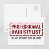 Professionele haarlijst briefkaart (Voorkant / Achterkant)