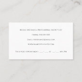 Professionele Haarsalon Gouden Schaar Haarstylist Visitekaartje (Achterkant)