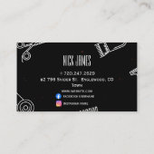 Professionele haarsalon QR-code scannen naar boek Visitekaartje (Achterkant)