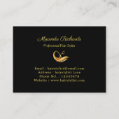 Professionele haarstijllijst visitekaartje (Achterkant)