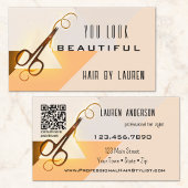 Professionele Haarstylist Beauty QR-code Visitekaartje