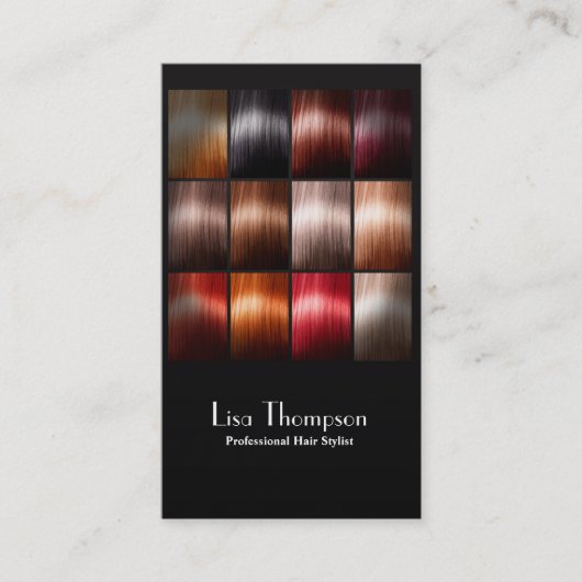 Professionele haarstylist Beauty Studio Salon-kaar Visitekaartje (Voorkant)