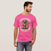 Professionele hagedisvanger Funny Gecko Lizard Hun T-shirt (Voorkant volledig)