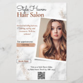 Professionele Hair Salon Services Flyer (Voorkant)