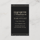 Professionele Hair Stylist Beauty Salon Visitekaartje (Achterkant)