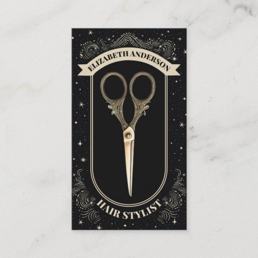 Professionele Hair Stylist Beauty Salon Visitekaartje (Voorkant)