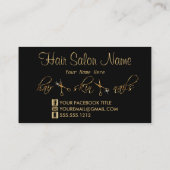 Professionele Hair Stylist Specialist - Gold Marbl Visitekaartje (Achterkant)