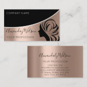 Professionele hairdresser Lashes Extension Makeup Visitekaartje (Voorkant / Achterkant)