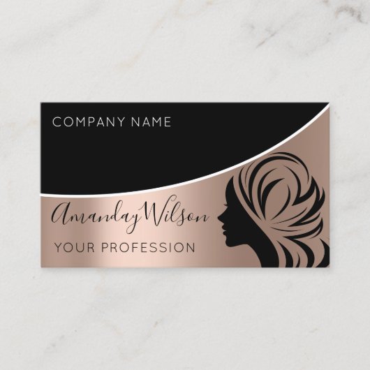 Professionele hairdresser Lashes Extension Makeup Visitekaartje (Voorkant)