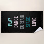 Professionele handdoekjes in het werkgebied strandlaken (Voorkant)