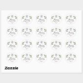 Professionele Handgemaakte met liefde Bedankt  Ronde Sticker (Vel)
