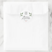 Professionele Handgemaakte met liefde Bedankt  Ronde Sticker (Tas)