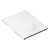 Professionele handgeschreven gouden script typogra notitieblok (Schuin)