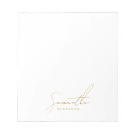 Professionele handgeschreven gouden script typogra notitieblok
