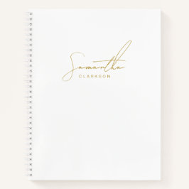 Professionele Handgeschreven Gouden Script Typogra Notitieboek