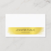 Professionele, handgeschreven, moderne Gold Luxe Visitekaartje (Voorkant)