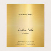 Professionele Handgeschreven Naam Gouden Moderne E Visitekaartje (Binnenkant ongevouwen)