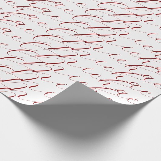 Professionele handgeschreven naam minimalistische  cadeaupapier (Hoek)