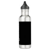 Professionele handschriftnaam custom black waterfles (Rechts)