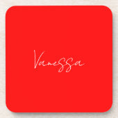 Professionele handschriftnaam douane bier onderzetter (Voorkant)