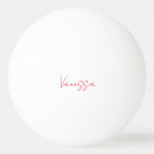 Professionele handschriftnaam douane pingpongbal (Voorkant)