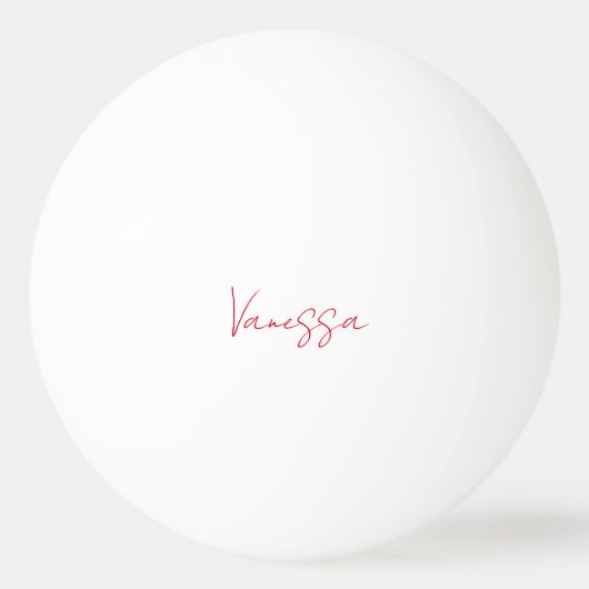 Professionele handschriftnaam douane pingpongbal (Voorkant)