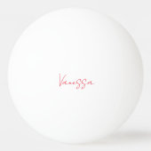 Professionele handschriftnaam douane pingpongbal (Achterkant)