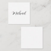 Professionele handschriftnaam minimalistisch moder informatiekaartje (Voorkant / Achterkant)