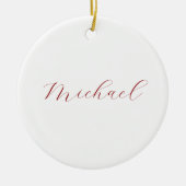 Professionele handschriftnaam minimalistisch moder keramisch ornament (Voorkant)