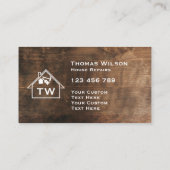 Professionele handwerktuigmachine voor de bouw visitekaartje (Achterkant)