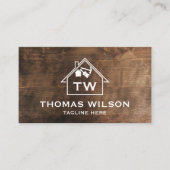 Professionele handwerktuigmachine voor de bouw visitekaartje (Voorkant)