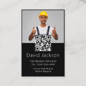 Professionele handwerktuigmachine voor de bouw visitekaartje (Voorkant)