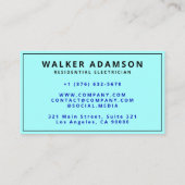 Professionele Handyman Elektricien Lightning Visitekaartje (Achterkant)