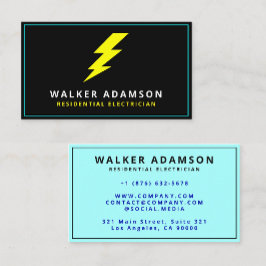 Professionele Handyman Elektricien Lightning Visitekaartje