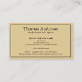 Professionele Handyman Huis Reparatie Business Cus Visitekaartje (Achterkant)