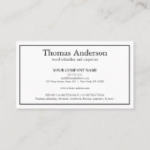 Professionele Handyman Huis Reparatie Business Cus Visitekaartje (Achterkant)