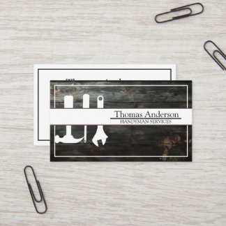 Professionele Handyman Huis Reparatie Business Cus Visitekaartje
