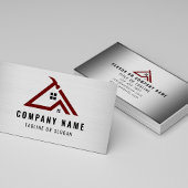 Professionele Handyman Logo Metallic Constructie Visitekaartje